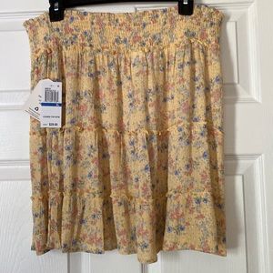 Hippie Rose yellow floral skirt